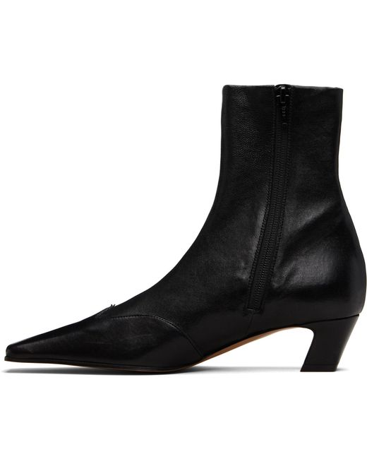 Khaite Black Nevada Stretch Low Boots