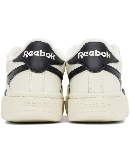 Reebok Off-white & Black Club C Double Sneakers