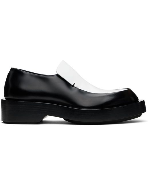 Jil Sander Black Leather Loafers for men