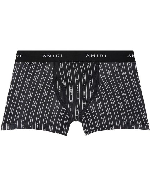 Amiri Black Vertical Boxers for men