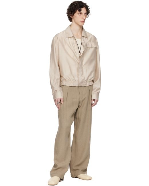 トップス OUR LEGACY Emporio Armani LIBERO SHIRT OUR LEGACY: WORK SHOP Emporio Armani Beige Libero Shirt | SSENSE