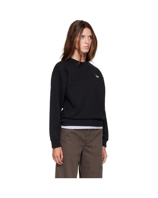 Maison Kitsuné Black Baby Fox Comfort Sweatshirt
