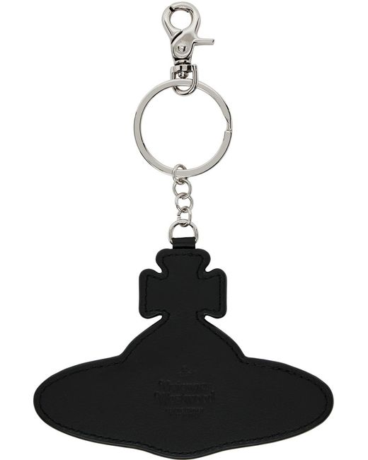 Vivienne Westwood Black Orb Keychain for men