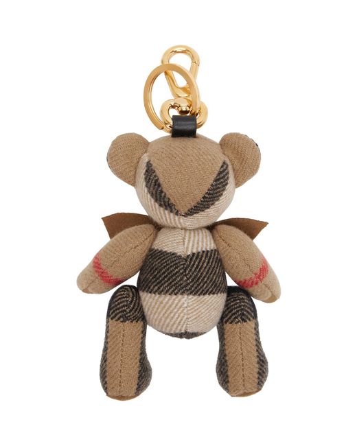 Burberry Metallic Thomas Bear Charm Keychain