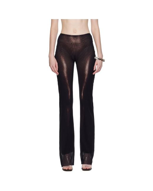 Jean Paul Gaultier Black 'The Bronze Body Dust' Lounge Pants