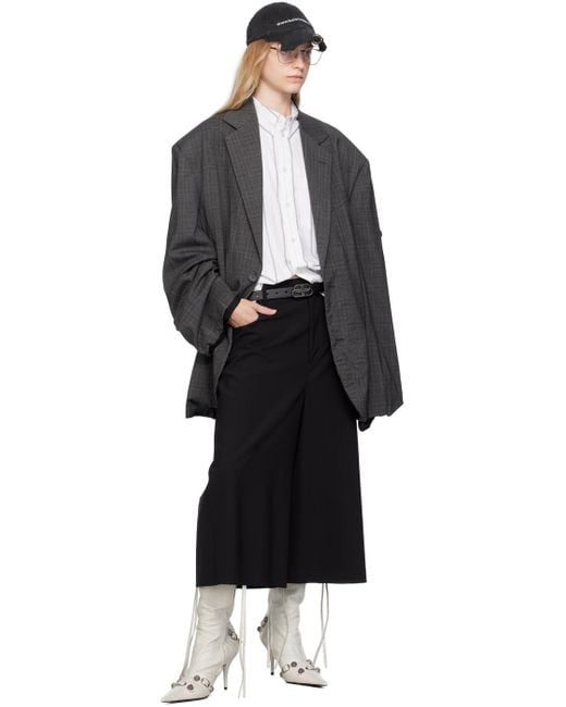 Balenciaga グレー Skater テーラードジャケット ブラック | Lyst Balenciaga グレー Skater テーラードジャケット ブラック | Lyst