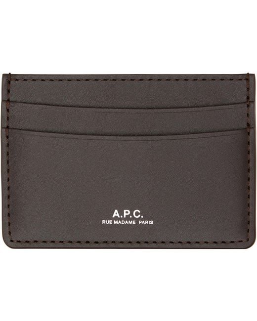 A.P.C. Multicolor André Card Holder for men