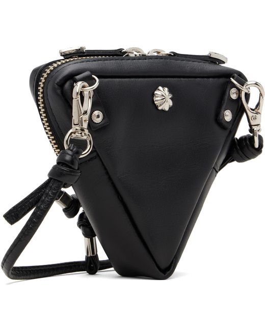 Toga Black Triangle Shoulder Bag