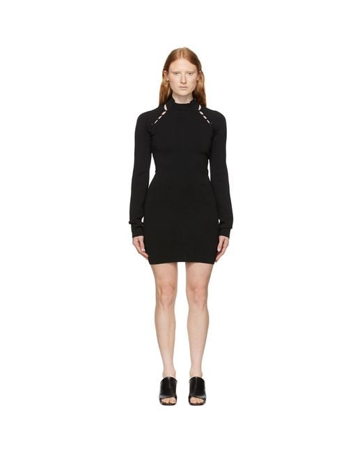 Nanushka Black Ilona Minidress