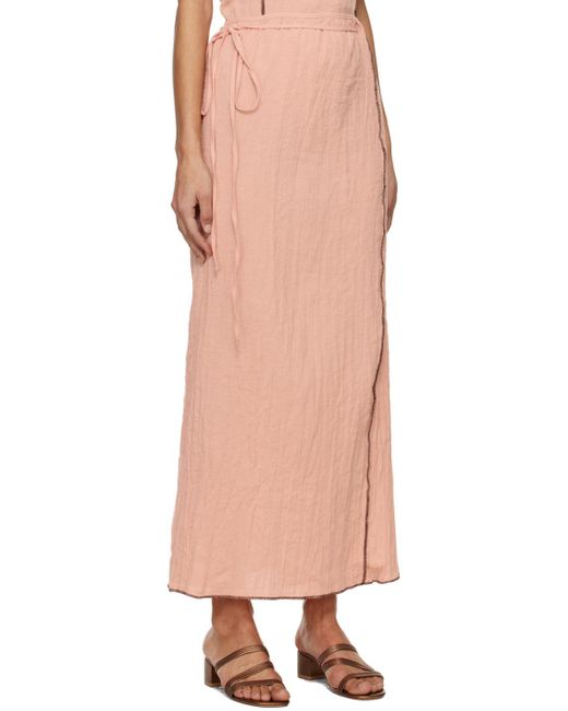 Baserange Pink Shok Maxi Skirt