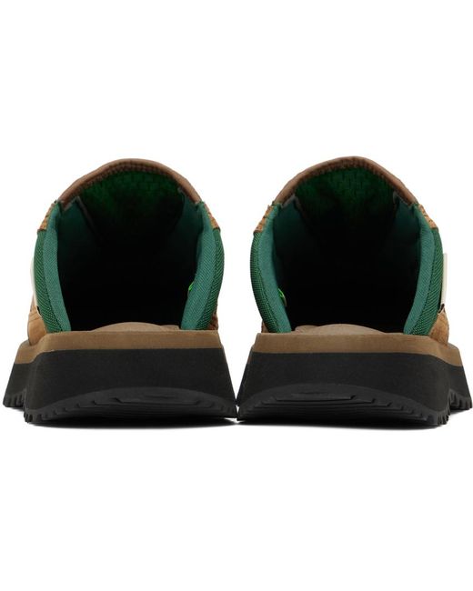 Suicoke Black Boma-Ab Slip-On Loafers for men
