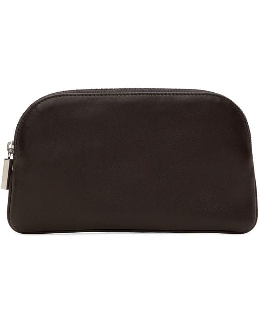 The Row Black Ew Circle Pouch for men