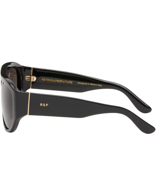 Retrosuperfuture Black Biscotto Sunglasses for men