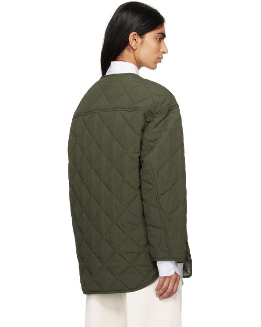 Boss Green Khaki Quilted Jacket
