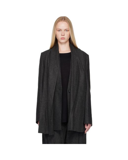 Totême Black Scarf Blazer