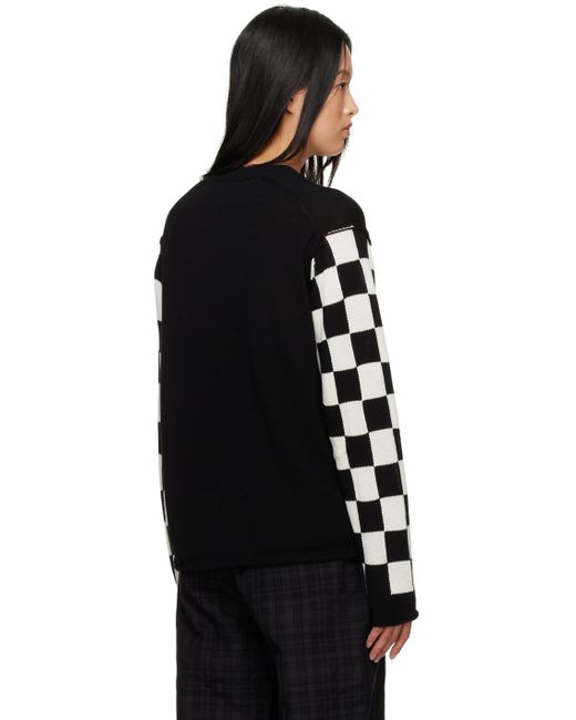 Tao Comme Des Garçons Black Jacquard Sweater