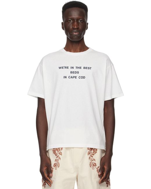 T-shirt 'best beds' blanc Bode pour homme en coloris Natural