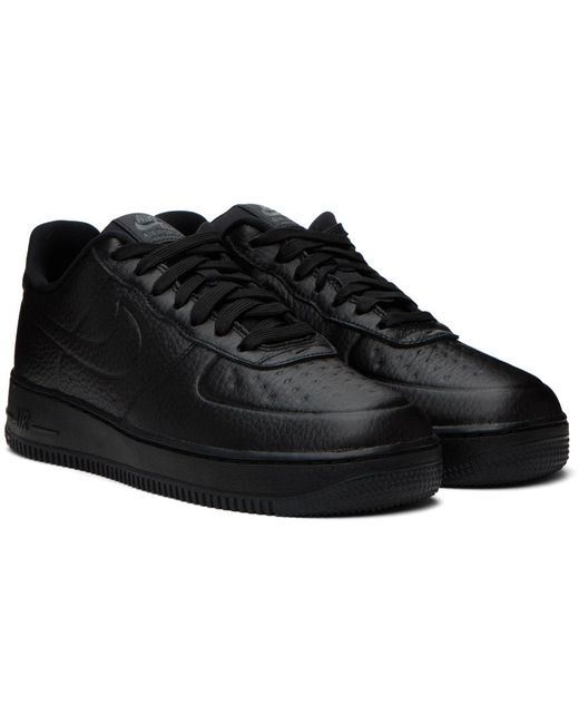 Nike air force 1 07 sales black leather
