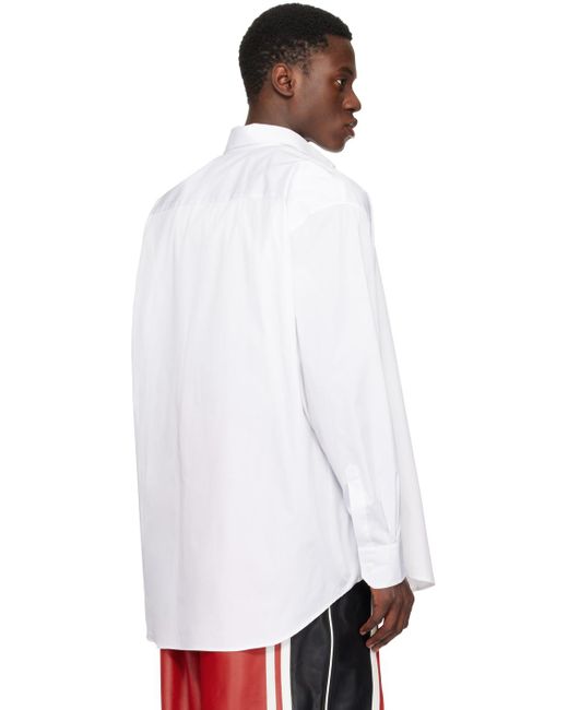 Chemise blanche à texte Vetements pour homme en coloris White