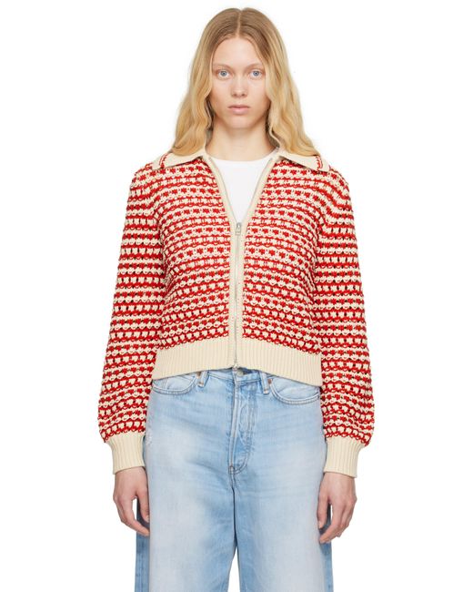 Guest In Residence Red Off- Kirby Jacket