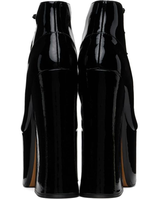 Chaussures à talon bottier kiki noires en cuir verni Marc Jacobs en coloris Black