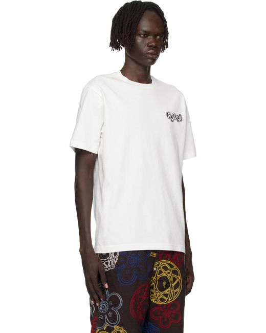 KENZO White Off- Paris Pachinko' Classic T-Shirt for men