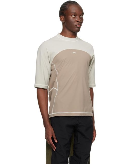 T-shirt en jersey côtelé Reebok pour homme en coloris Black
