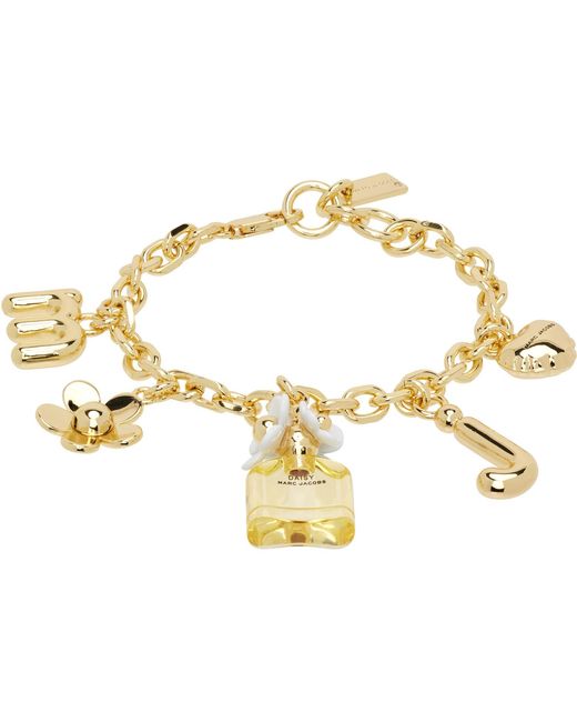 Marc Jacobs Metallic Daisy Charm Bracelet