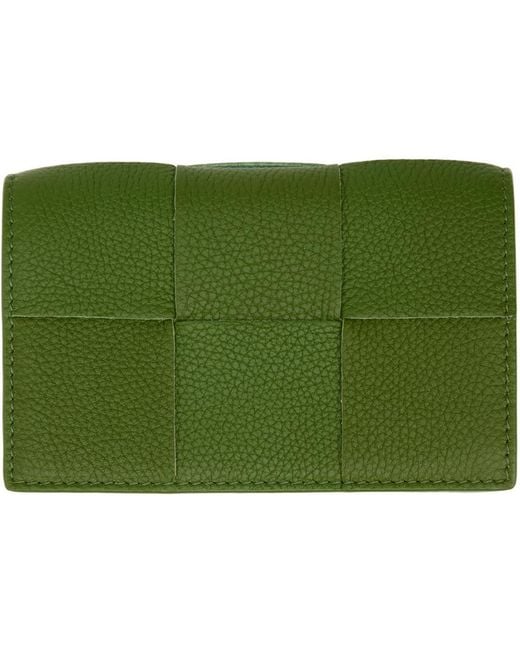 Bottega Veneta レディース グリーン ーン Business カードケース