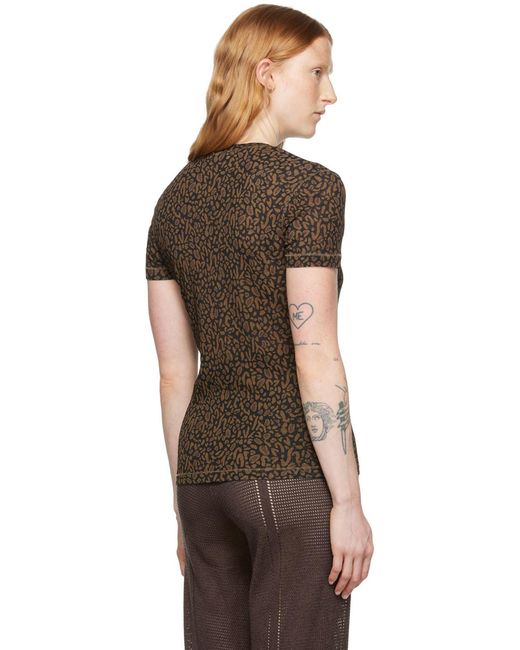 T-shirt guy brun Nanushka en coloris Black