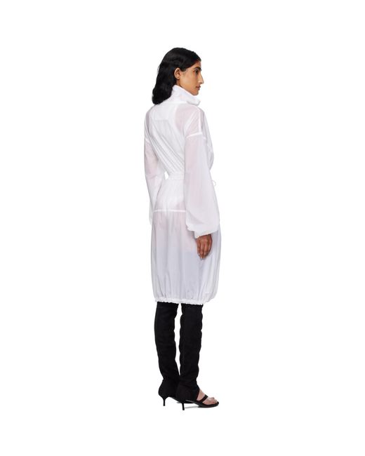 Alaïa Black Soft Nylon Bubble Parka