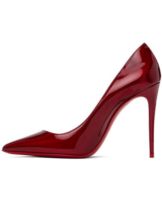 Escarpins En Cuir Irisé Kate 100 Christian Louboutin en coloris Red