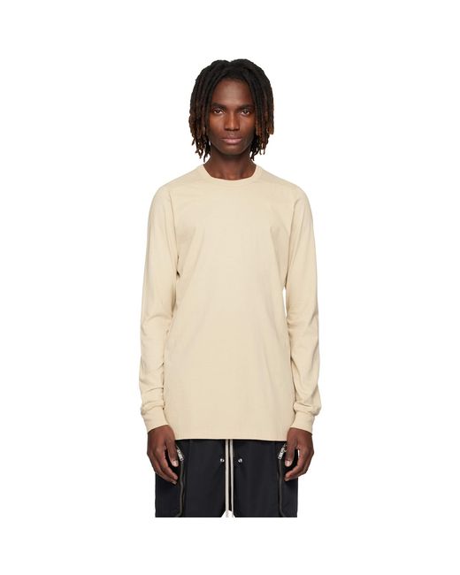 Rick Owens Black Off- Temple Level Ls T-shirt for men