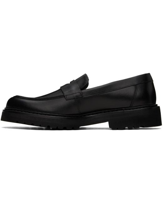 VINNY'S Black Richee Loafers for men