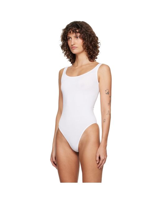 Wolford White Jamaika String Bodysuit
