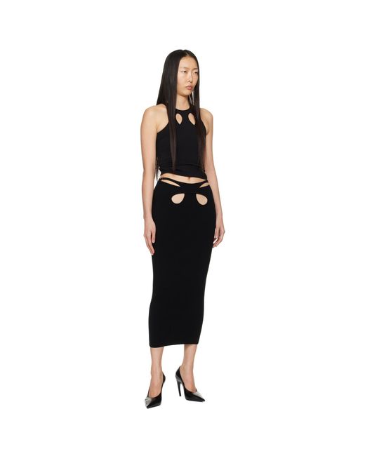 Dion Lee Black Mobius Loop Tank Top