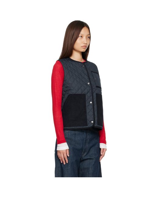 Barbour Red Thulby Quilted Vest
