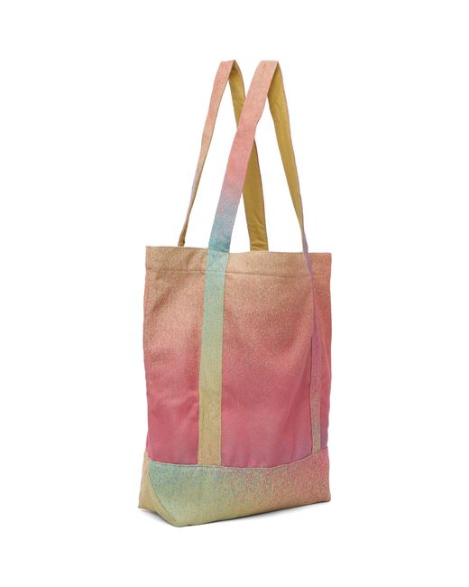 Sanderlak Pink Ssense Exclusive Maharam Edition Jacquard Tote for men