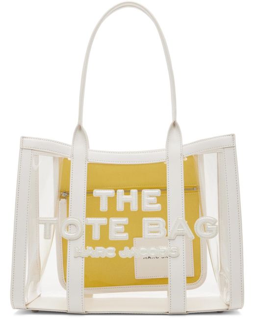 Marc Jacobs White 'The Clear Medium' Tote