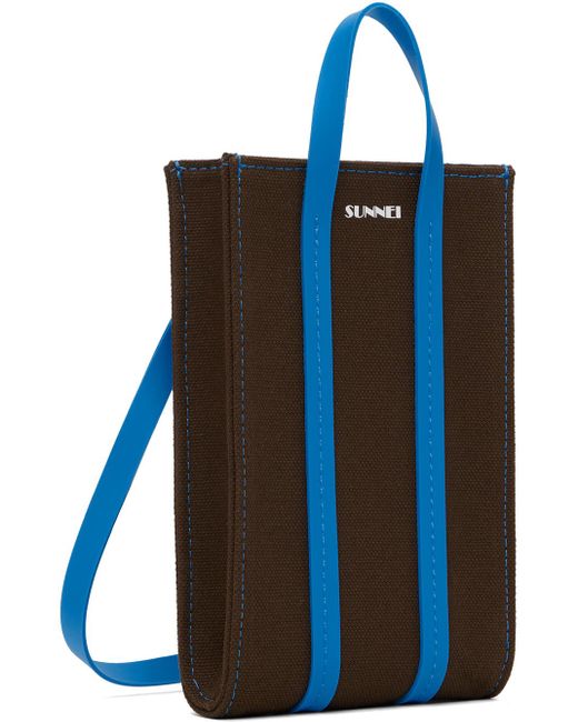 Sunnei Blue Micro Parallelepipedo Bag for men