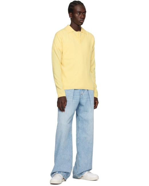 Chemise ethan jaune Lisa Yang pour homme en coloris Blue