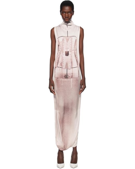 Jean Paul Gaultier Black 'The Draped Trompe-L'Œil Corset' Maxi Dress