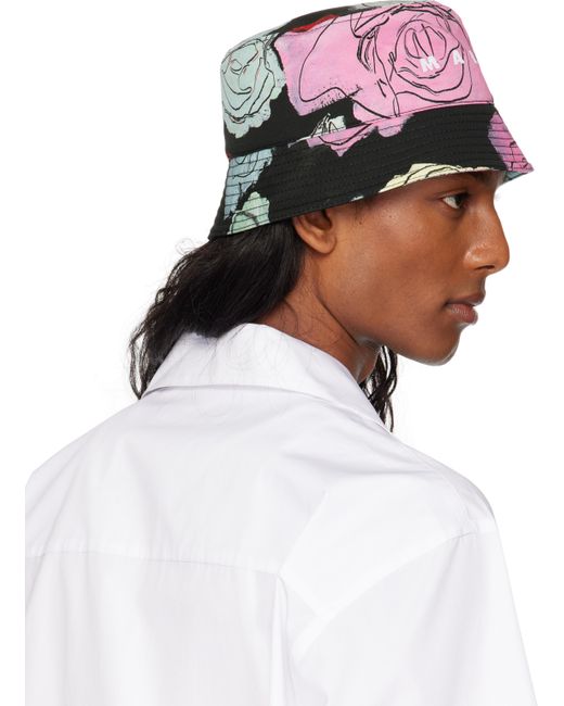 Chapeau Bob Noir En Coton À Imprimé Orion Marni pour homme en coloris White
