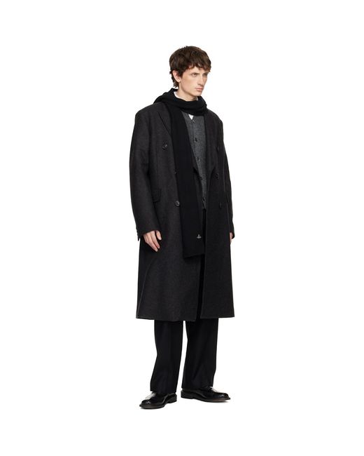 Vivienne Westwood Black Cashmere Scarf for men
