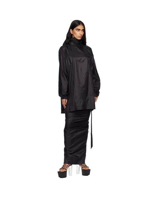 Rick Owens Black Concordians Jumbo Turtleneck