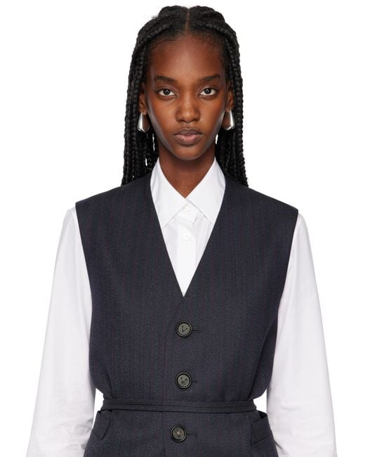 Bottega Veneta Black Small Fin Earrings