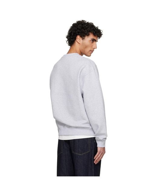 Jil Sander White Printed Sweatshirt for men
