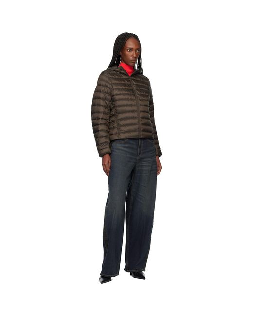 Canada Goose Black Aethera Hoodie Down Jacket
