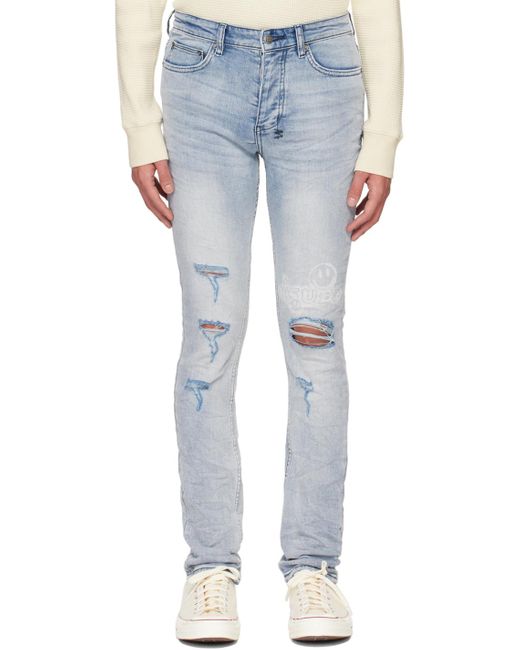 Ksubi Blue Chitch Philly Pill Jeans for men
