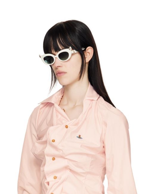 Vivienne Westwood ホワイト Soo サングラス ブラック | Lyst